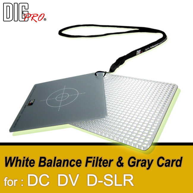 White Balance Filter & Grey Card Kit
